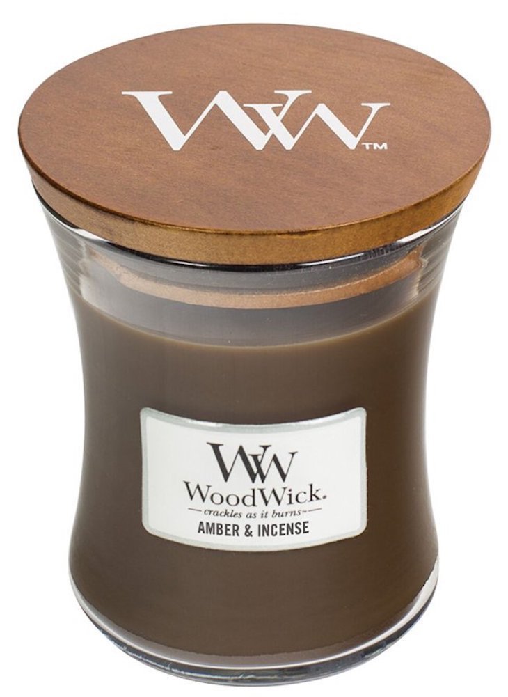 WoodWick Medium Crackling Candle Amber & Incense 663595920414 eBay
